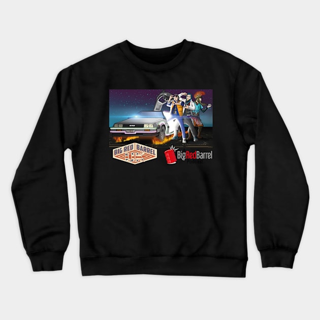 BRB UK BtTF! Crewneck Sweatshirt by Big Red Barrel